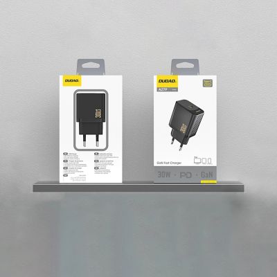 3. Dudao A27P 30W PD GaN USB-C Wall Charger - Black