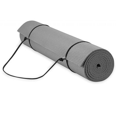 5. GAIAM essentials 6mm 63317 Yoga Mat with Strap
