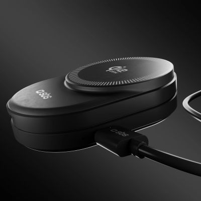 12. SBS Qi2.2 25W Inductive 3-in-1 Foldable Charging Station with MFI Certificate - Black