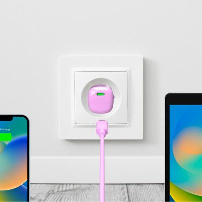 3. Puro 20W GaN USB-C Wall Charger - Pink