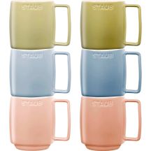 STAUB SERVING Set of 6 Ceramic Mugs - Multicolor, 350 ml