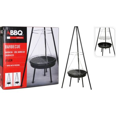 10. GARDEN GRILL HANGING ON A TRIPOD 52CM