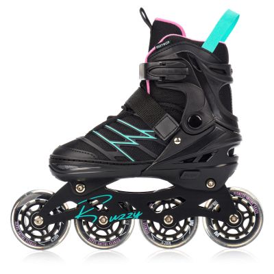 6. Meteor Roller Skates L 38-43 Buzzy Black/Pink/Mint