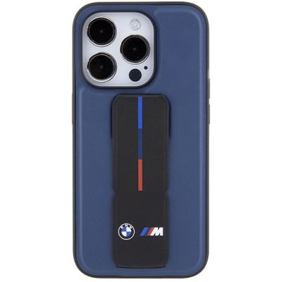 4. BMW M Grip Stand Bicolor case for iPhone 15 Pro - navy blue