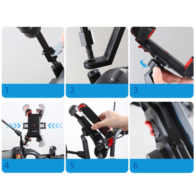 7. Joyroom motorcycle phone holder black (JR-ZS288-m)