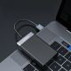 7. Orico CL4D-A3 USB-A 3.0 SD microSD CF MS 5 Gb/s Memory Card Reader - Black and Silver