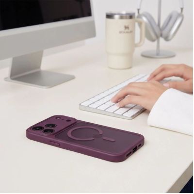 5. Tech-Protect BasicMag MagSafe Case for iPhone 17 Pro Max / 18 Pro Max - Burgundy Matte