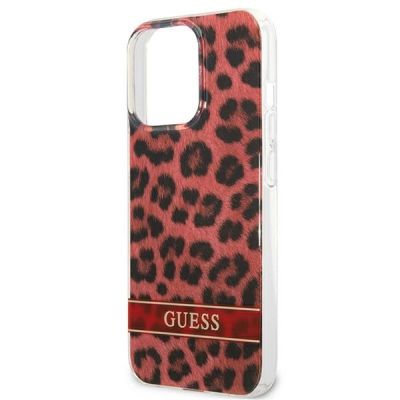 6. Guess GUHCP13LHSLEOR iPhone 13 Pro / 13 6.1" red/red hardcase Leopard