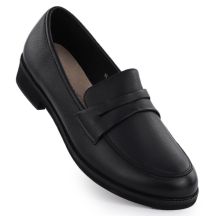 Women’s Black Leather Loafers Sergio Leone MK25112-S