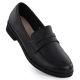 Women’s Black Leather Loafers Sergio Leone MK25112-S