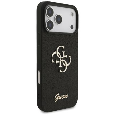 4. Guess Fixed Glitter Big 4G case for iPhone 17 Pro Max - black