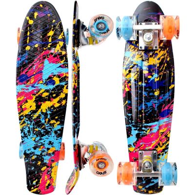 6. PLASTIC SKATEBOARD 22 INCHES ENERO GRAFFITI LED 1030845
