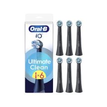Oral-B iO UltimateClean Replacement Toothbrush Heads Adult Brush Heads 6 Black
