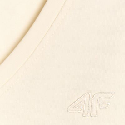 6. Women's T-shirt 4F F2969 cream 4FWAW25TTSHF2969 12S