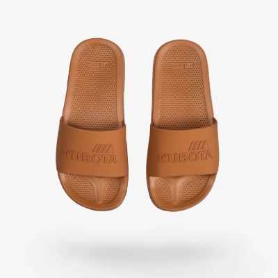 2. Basic plain camel pool flip-flops KUBKBB-SS24-03-21