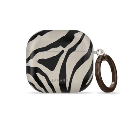 3. Tech-Protect Lamano case for AirPods 4 / 5 - black and beige