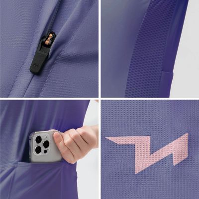 4. Rockbros YDDX012-1 TVI M Women's Cycling Jersey - Purple