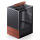 11. Jonsbo T6 Case, Mini-Tower, Mini-ITX, Tempered Glass, Wood - Black