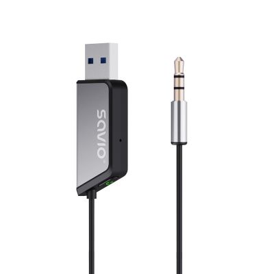 4. SAVIO TRANSMITER AUX, USB, BLUETOOTH 5.3, HANDS-FREE FUNCTION, TR-16