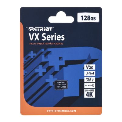 2. Patriot VX Micro SDXC 128GB 90/80 MB/s V30 U3 UHS-I