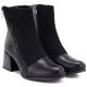 9. Women's insulated ankle boots with a block heel, black M.Daszyński SA269-5
