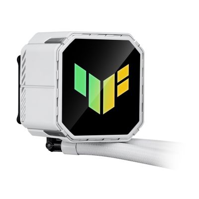 10. ASUS TUF Gaming LC III 360 ARGB White Edition Computer Case All-in-One Liquid Cooler 12cm White