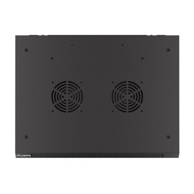 9. WALL-HUNG RACK CABINET 19" 4U 600X450 BLACK PERFORATED DOOR LANBERG (FLAT PACK)