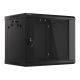 9. Lanberg WF01-6409-10B single-section cabinet (9U; 502mm / 600mm / 450mm; wall-mounted; Glass; 19''; black)