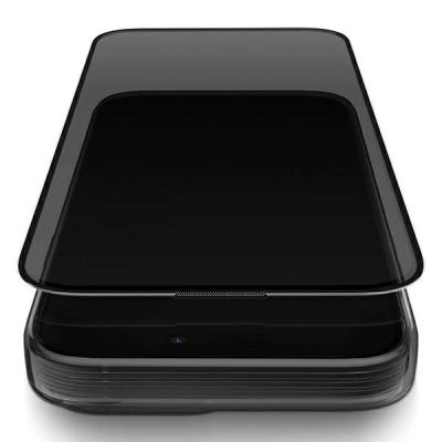 4. Uniq Optix Privacy tempered glass for iPhone 15 Pro with applicator