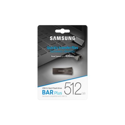 9. Samsung MUF-512BE USB Flash Drive 512GB USB Type-A 3.2 Gen 1 (3.1 Gen 1) Gray