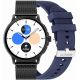 GRAVITY GT12-2 Women's Smartwatch Navy Blue Silicone Strap + Black Bracelet