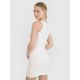 5. Women's ribbed knit mini dress 4F 4FRSS25TDREF188-11S