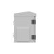 5. 10" HERMETIC IP55 WALL/POLE MOUNTING RACK CABINET 320X220X300 GRAY LANBERG (ASSEMBLED)
