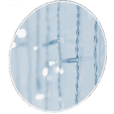 16. CHRISTMAS TREE LIGHTS OUTDOOR LIGHT CURTAIN 180 LED CONTROLLER TIMER COOL WHITE TRANSPARENT CABLE