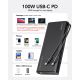 7. VEGER TC130 Power Bank Lithium-Ion (Li-Ion) 25000 mAh Black