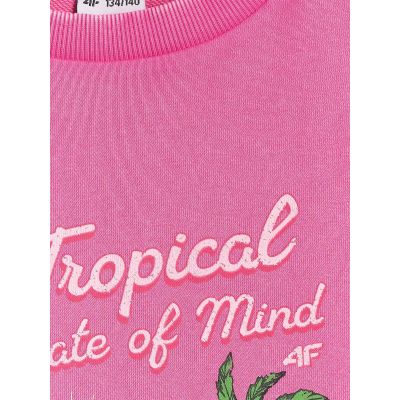 8. Girls' loose sweatshirt without hood 4F 4FJRSS26TSWSF2970-54S