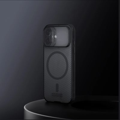 7. Nillkin CamShield Pro MagSafe Compatible Case for iPhone 17 - Transparent Black