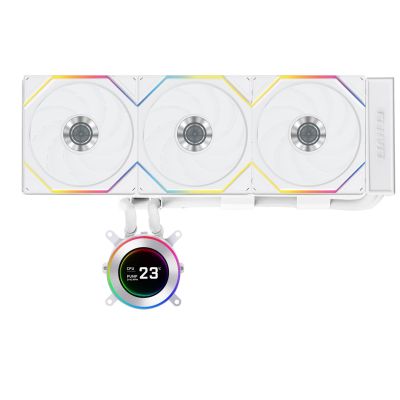Lian Li GA II Hydroshift II LCD-C 360TL Processor All-in-one Liquid Cooler 12 cm White 1 pc.