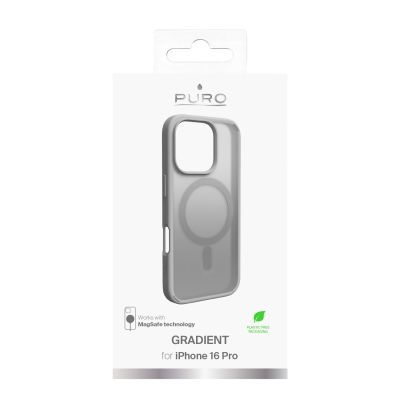 8. Puro Gradient MagSafe Silicone Case for iPhone 16 Pro - Silver