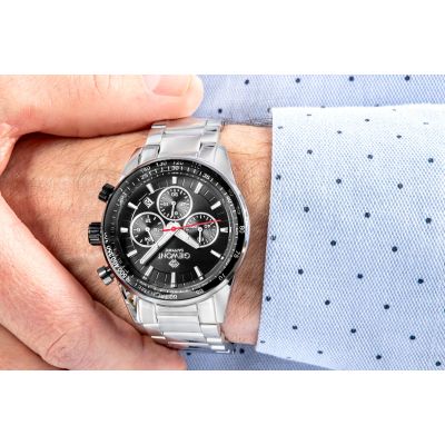 5. Men's Watch Giewont Chronograph Sapphire Silver Black GW9140-B1