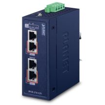PLANET IPOE-270-12V PoE-enabled network switch, Blue