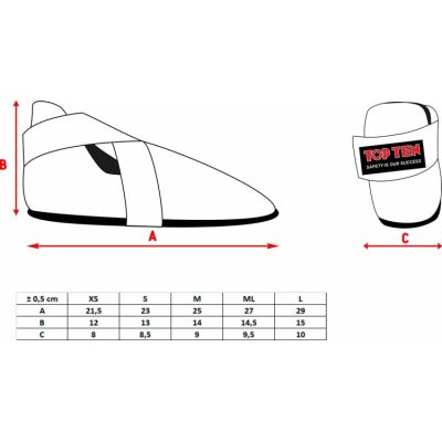 31. TOP TEN OSTT-PU "SUPERLIGHT PRISM" Foot Protectors (WAKO APPROVED)
