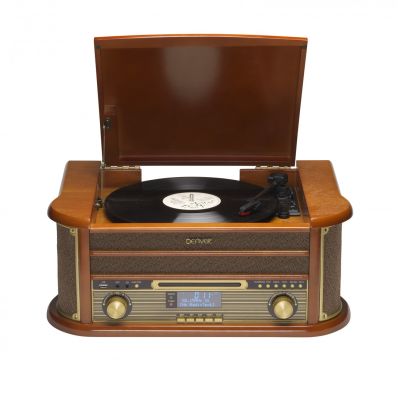 Denver MRD-51 Wooden Retro Music Center with Turntable