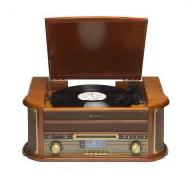 Denver MRD-51 Wooden Retro Music Center with Turntable