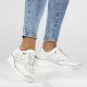 7. Women's leather openwork shoes, white Filippo DP6714