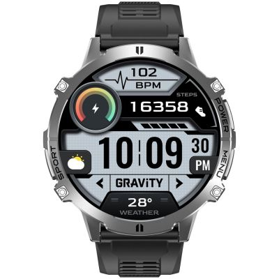 5. Smartwatch Gravity Graphite Strap + Bracelet GT42-3