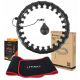 Hula Hop HMS HHW01 with weight and protrusions black + BR163 red belt included