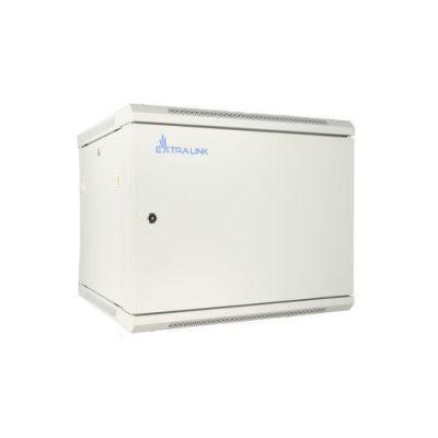 2. Extralink 12U 600x600 ASP Gray wall-mounted rack cabinet, solid sheet metal door