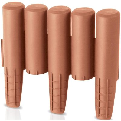 6. GARDEN PALISADE LAWN EDGE 270CM IPAL 5 TERRACOTTA