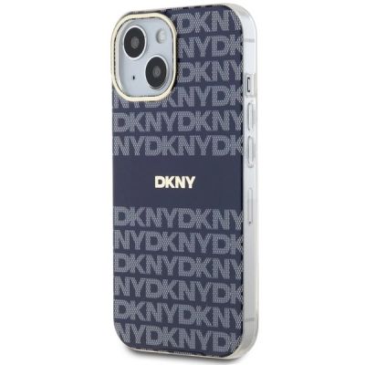 2. DKNY IML Mono & Stripe MagSafe case for iPhone 15 / 14 / 13 - blue